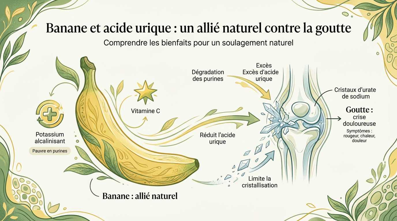 Bananes et prévention de la goutte
